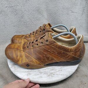 Dr. Martens Shoes Mens 10 Womens 11 Brown Leather Nate Low Top Trainers *Read*